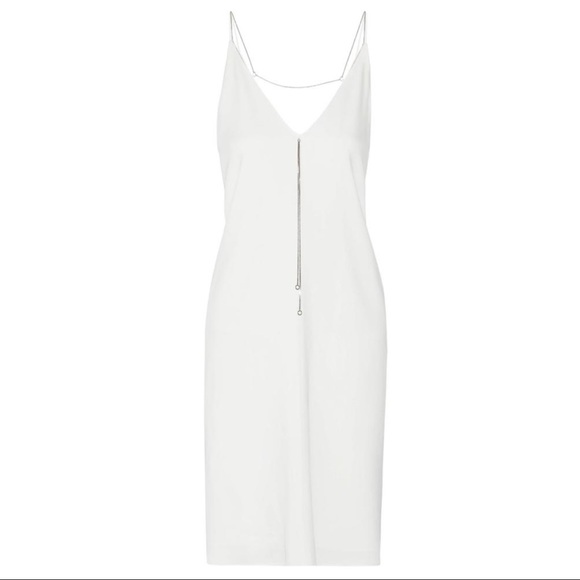 NEW T BY ALEXANDER WANG IVORY CHAIN DETAIL DRESS - Picture 7 of 9